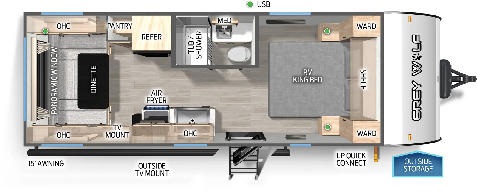 Cherokee 20RDSEBL Floorplan